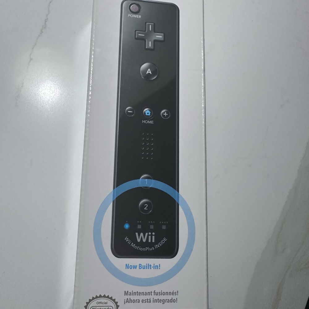Nintendo Wii Remote Plus Controller – MotionPlus Inside (Black) – New in Box